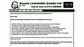 What Accesslocksmiths.co.uk website looked like in 2020 (3 years ago)