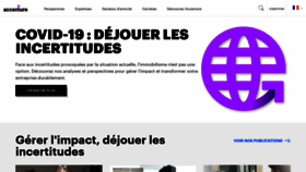 What Accenture.fr website looked like in 2020 (3 years ago)