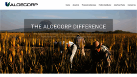 What Aloecorp.com website looked like in 2020 (3 years ago)