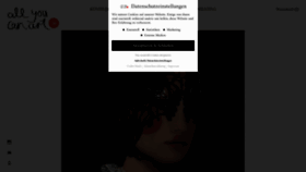 What Allyoucanart.de website looked like in 2020 (3 years ago)