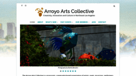 What Arroyoartscollective.org website looked like in 2020 (3 years ago)