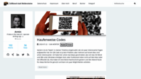What Arminhanisch.de website looked like in 2020 (3 years ago)