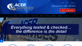 What Acerservices.com.au website looked like in 2020 (3 years ago)