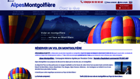 What Alpes-montgolfiere.fr website looked like in 2020 (3 years ago)