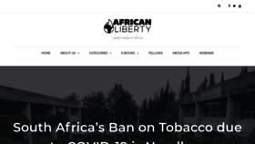 What Africanliberty.org website looked like in 2020 (3 years ago)
