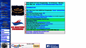 What Akmswim.org website looked like in 2020 (3 years ago)