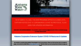 What Alabamawaterwatch.org website looked like in 2020 (3 years ago)