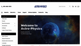 What Astro-physics.com website looked like in 2020 (3 years ago)