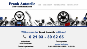 What Autoteile-frank.de website looked like in 2020 (3 years ago)