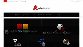 What Ayhankaraman.com website looked like in 2020 (3 years ago)