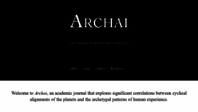 What Archai.org website looked like in 2020 (3 years ago)