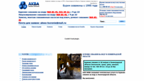 What Aquabur.ru website looked like in 2020 (3 years ago)