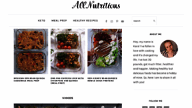 What Allnutritious.com website looked like in 2020 (3 years ago)