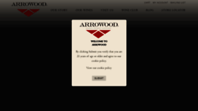 What Arrowoodwinery.com website looked like in 2020 (3 years ago)