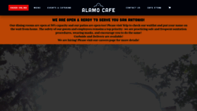 What Alamocafe.com website looked like in 2020 (3 years ago)