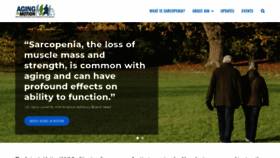 What Aginginmotion.org website looked like in 2020 (3 years ago)