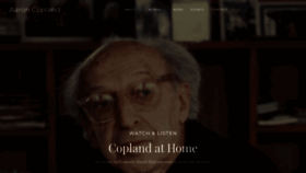 What Aaroncopland.com website looked like in 2020 (3 years ago)