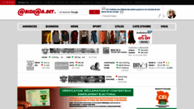 What Abidjan.net website looked like in 2020 (4 years ago)