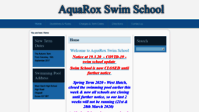 What Aquaroxswimschool.co.uk website looked like in 2020 (3 years ago)