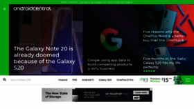 What Androidcentral.com website looked like in 2020 (3 years ago)