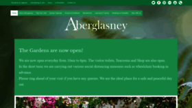 What Aberglasney.org website looked like in 2020 (3 years ago)