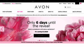 What Avon.com website looked like in 2020 (3 years ago)