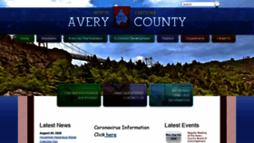 What Averycountync.gov website looked like in 2020 (3 years ago)