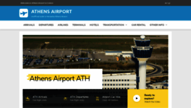 What Athens-airport.info website looked like in 2020 (3 years ago)
