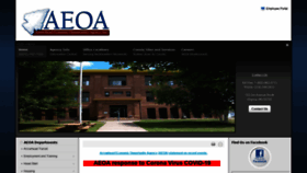 What Aeoa.org website looked like in 2020 (3 years ago)