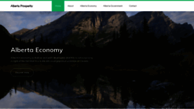 What Albertaprosperity.ca website looked like in 2020 (3 years ago)