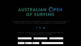 What Australianopenofsurfing.com website looked like in 2020 (3 years ago)
