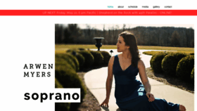 What Arwenmyerssoprano.com website looked like in 2020 (3 years ago)