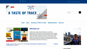 What Atasteoftrace.com website looked like in 2020 (3 years ago)