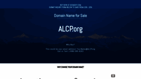 What Alcp.org website looked like in 2020 (3 years ago)