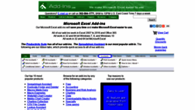 What Add-ins.com website looked like in 2020 (3 years ago)