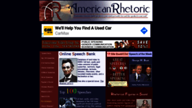 What Americanrhetoric.com website looked like in 2020 (3 years ago)
