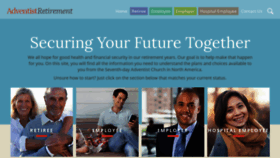 What Adventistretirement.org website looked like in 2020 (3 years ago)