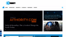 What Aithority.com website looked like in 2020 (3 years ago)