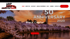 What Associationofblacksociologists.org website looked like in 2020 (3 years ago)