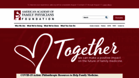 What Aafpfoundation.org website looked like in 2020 (3 years ago)