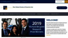 What Actuaries.org.nz website looked like in 2020 (3 years ago)