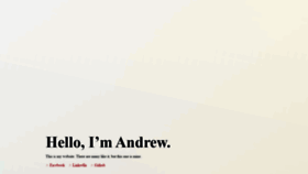 What Andrewfong.com website looked like in 2020 (3 years ago)