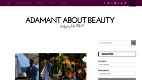 What Adamantaboutbeauty.com website looked like in 2020 (3 years ago)