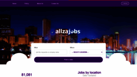 What Allzajobs.com website looked like in 2020 (3 years ago)