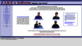 What Amesuniforms.com website looked like in 2020 (3 years ago)
