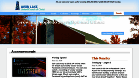 What Avonlakeucc.org website looked like in 2020 (5 years ago)