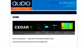 What Audiowarehouse.ie website looked like in 2020 (3 years ago)