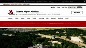 What Atlantaairportmarriott.com website looked like in 2020 (3 years ago)