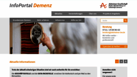 What Alzheimer-bw.de website looked like in 2020 (4 years ago)