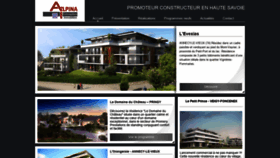 What Alpina-immobilier.com website looked like in 2020 (3 years ago)